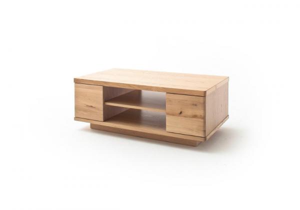 Couchtisch BARCELONA T65  115/100 cm Balkeneiche Bianco